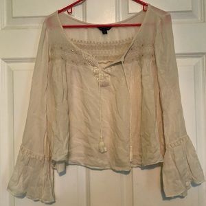 Cream Colored Boho Blouse